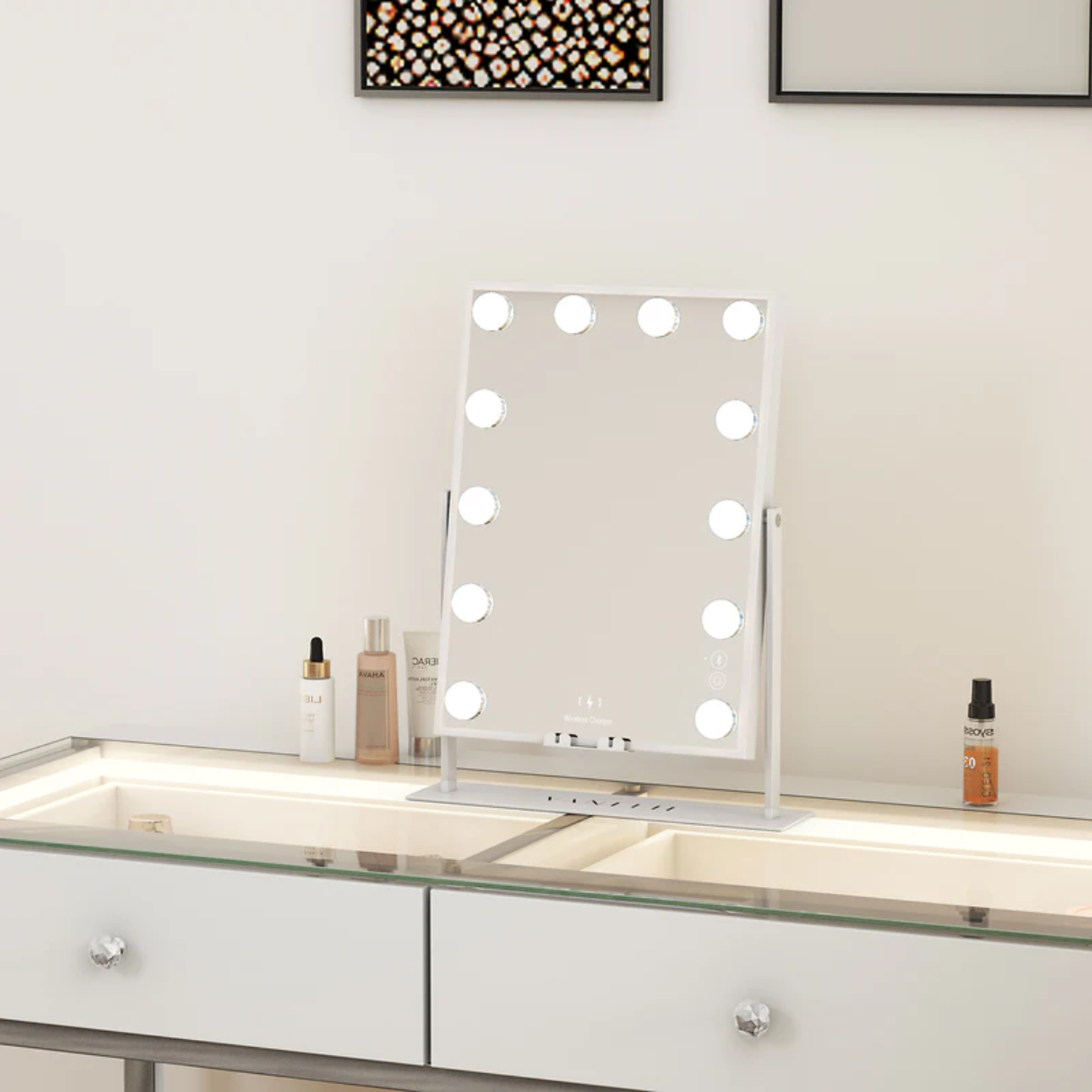 Hollywood Vaniti Mirror with Wireless Charging