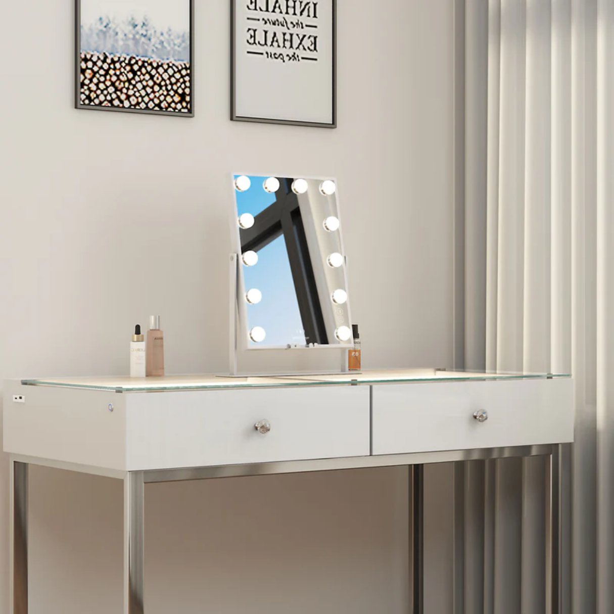 Hollywood Vaniti Mirror with Wireless Charging