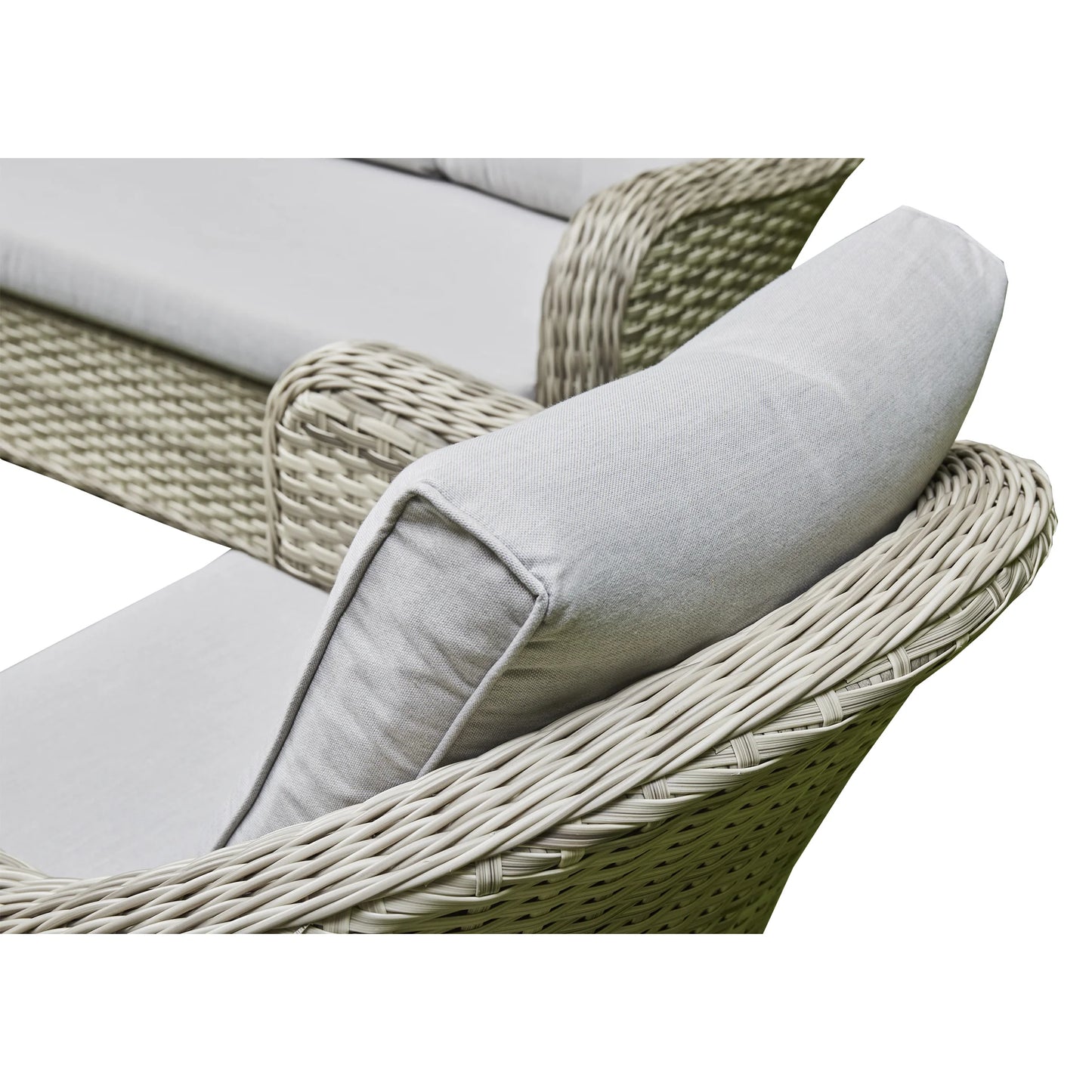 3-Seater Outdoor Lounge Set with Coffee Table (BW-01-Grey)