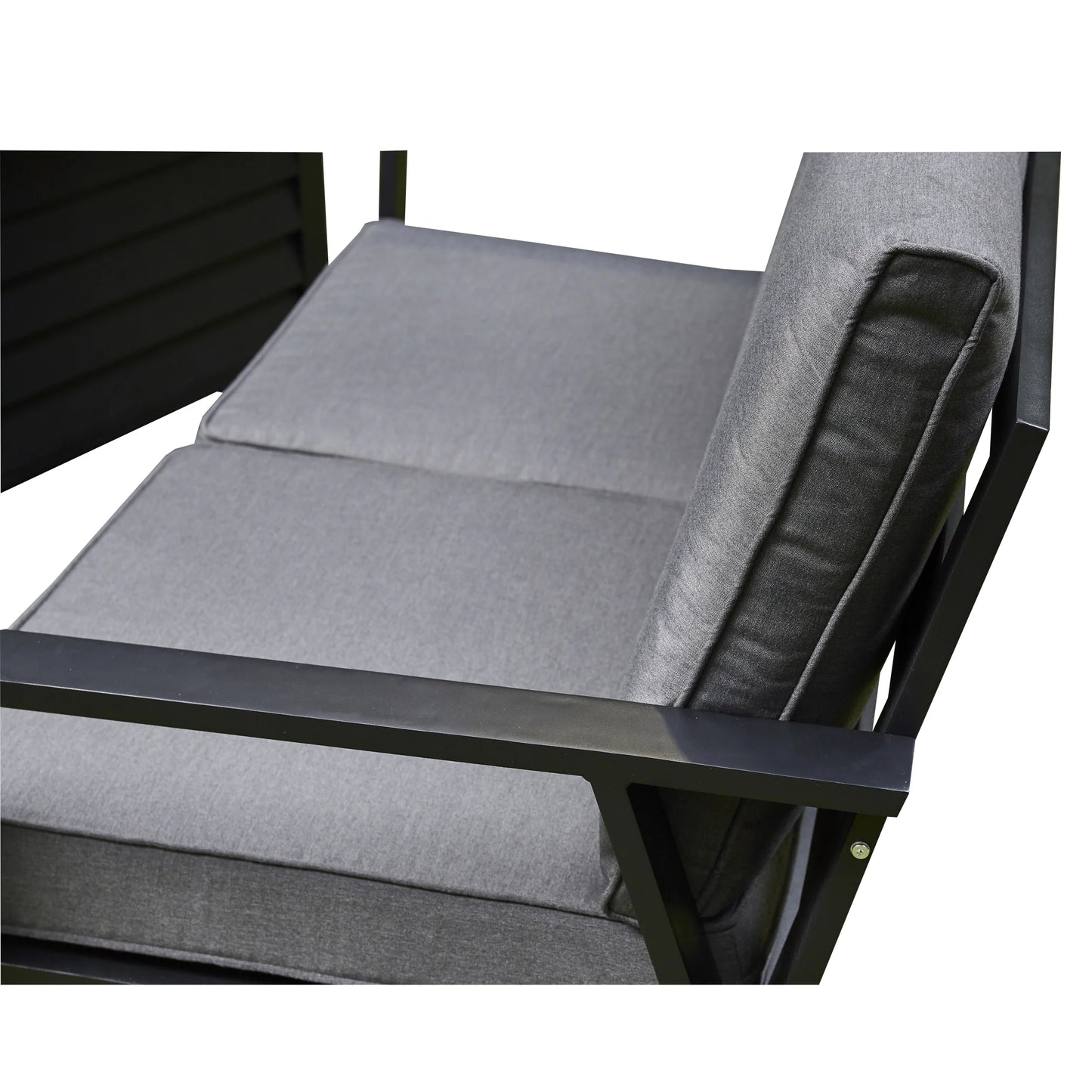 Firepit Sofa Dining Set with Ceramic Tabletop (BW-10-Grey)