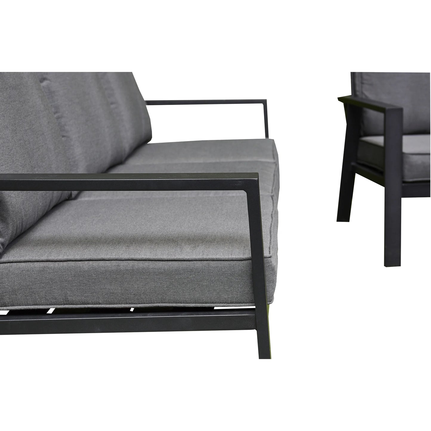 Firepit Sofa Dining Set with Ceramic Tabletop (BW-10-Grey)