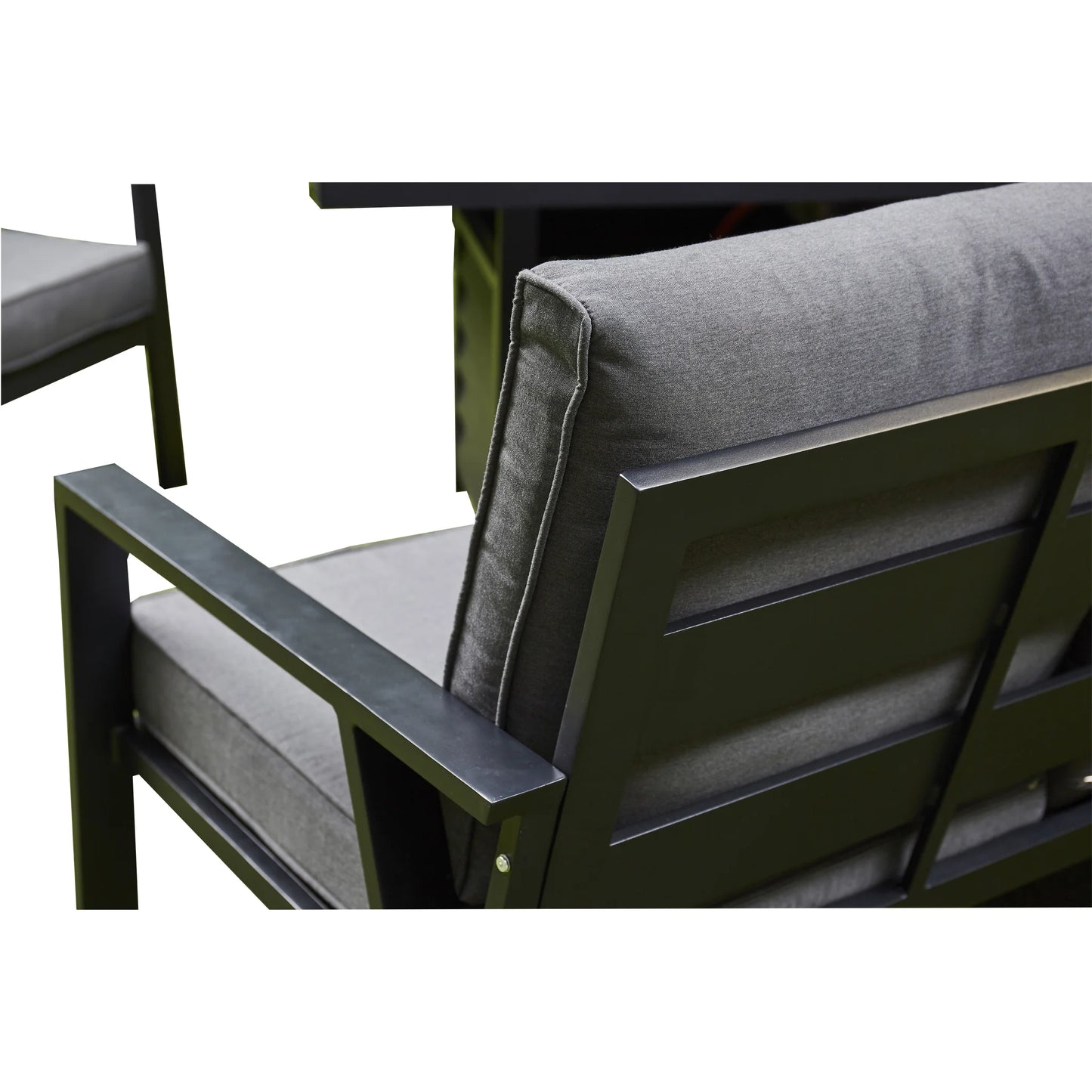 Firepit Sofa Dining Set with Ceramic Tabletop (BW-10-Grey)