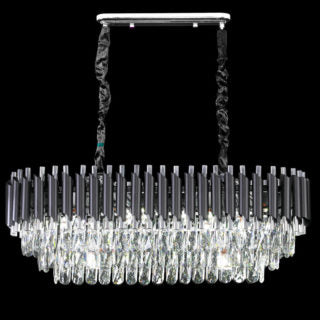 Liuz Silver Crystal Chandelier