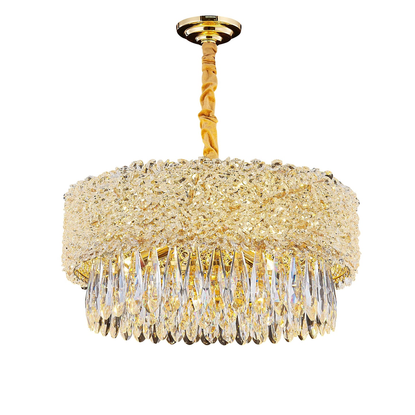 Gold Crystal Chandelier
