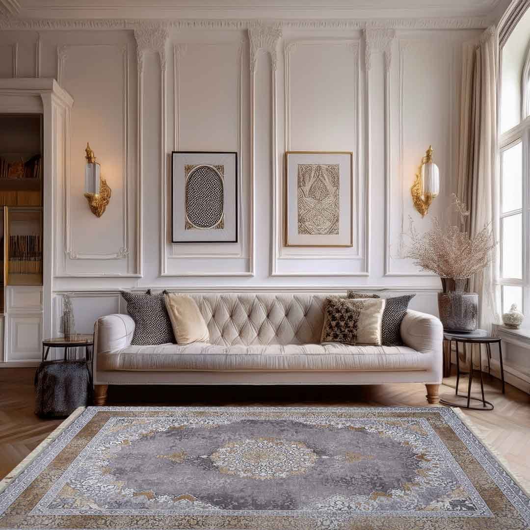 Emerald Terme Gold Rug | E-124