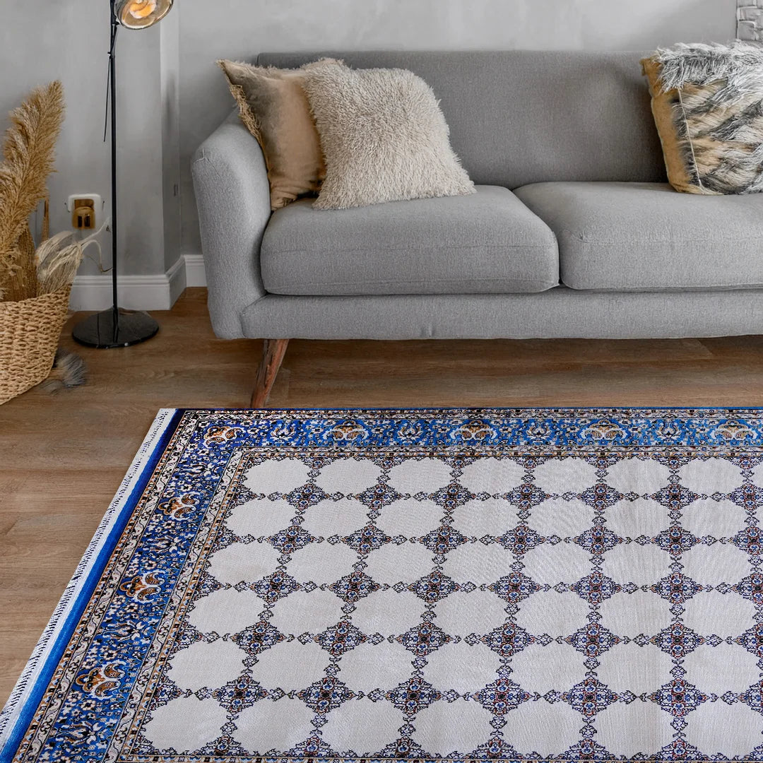 Bukhara Blue Beige Elegance Rug | A636B-E3318-BLUE/BEIGE