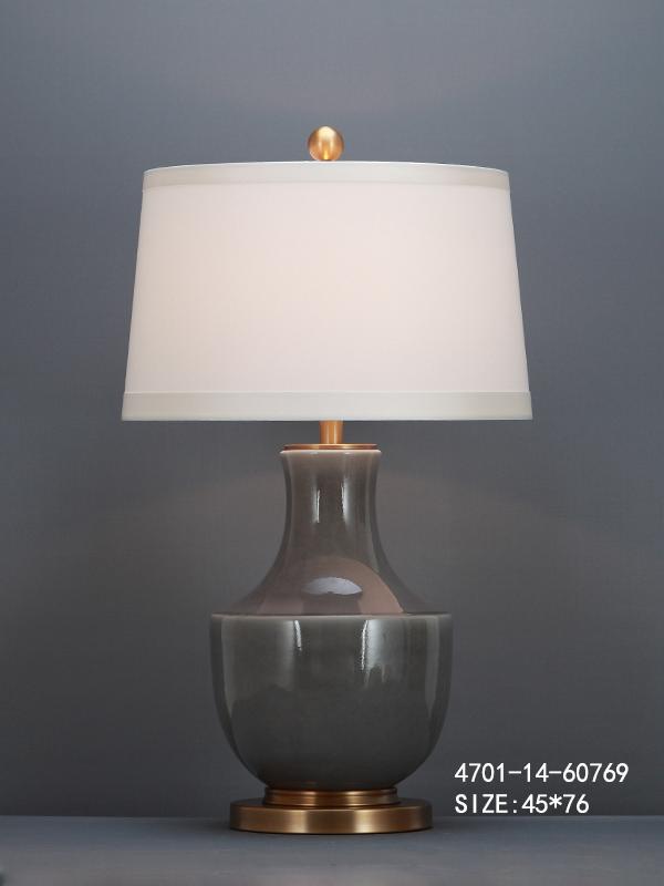 Nordic Grey Table Lamp - 45x76 cm