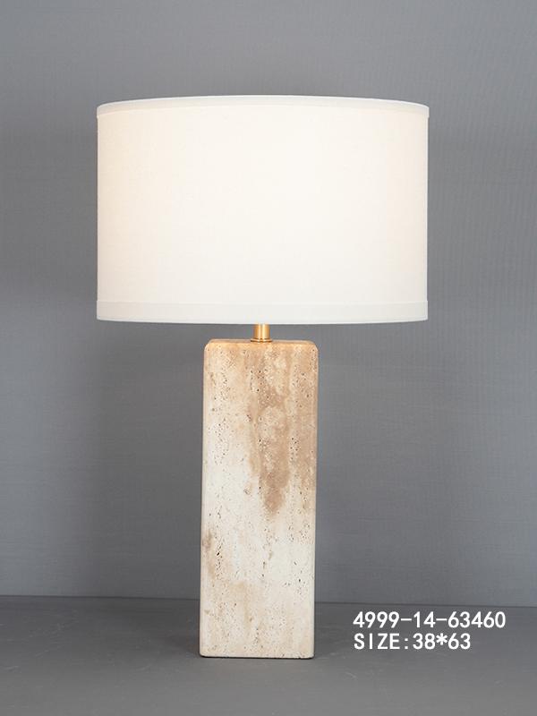 Nordic Marble Stone Effect Table Lamp - 38x63 cm
