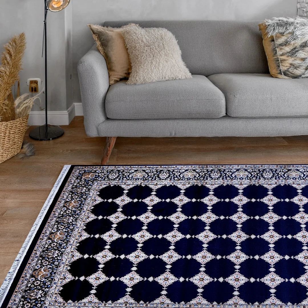 Bukhara Navy Elegance Rug | A636A-E3366-NAVY/NAVY