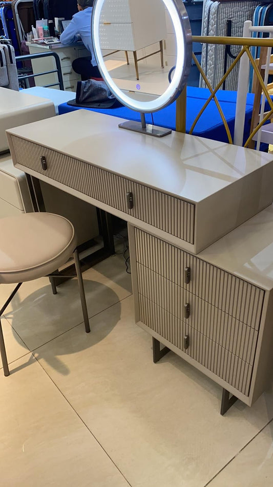 Grey Dressing Table with Drawers