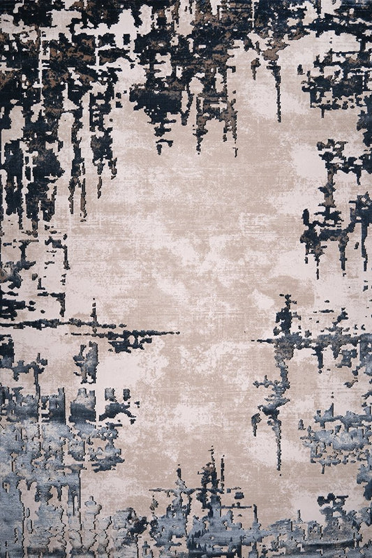Ruby Urban Fade Cream and Blue Rug