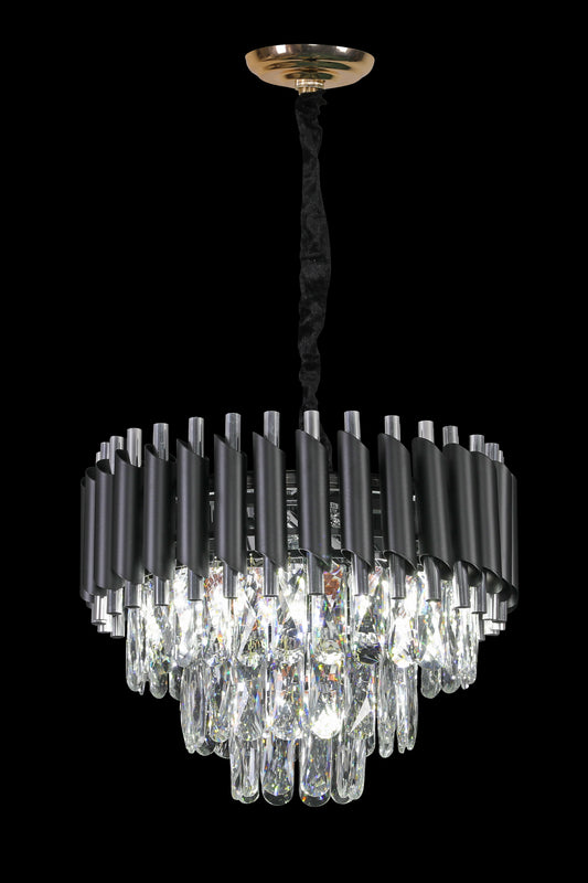 Carlo Silver Crystal Chandelier