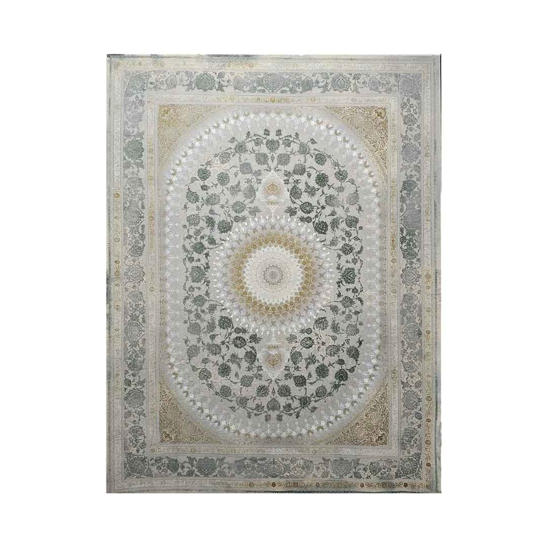 Emerald Sorena Beige Green Rug | E-126