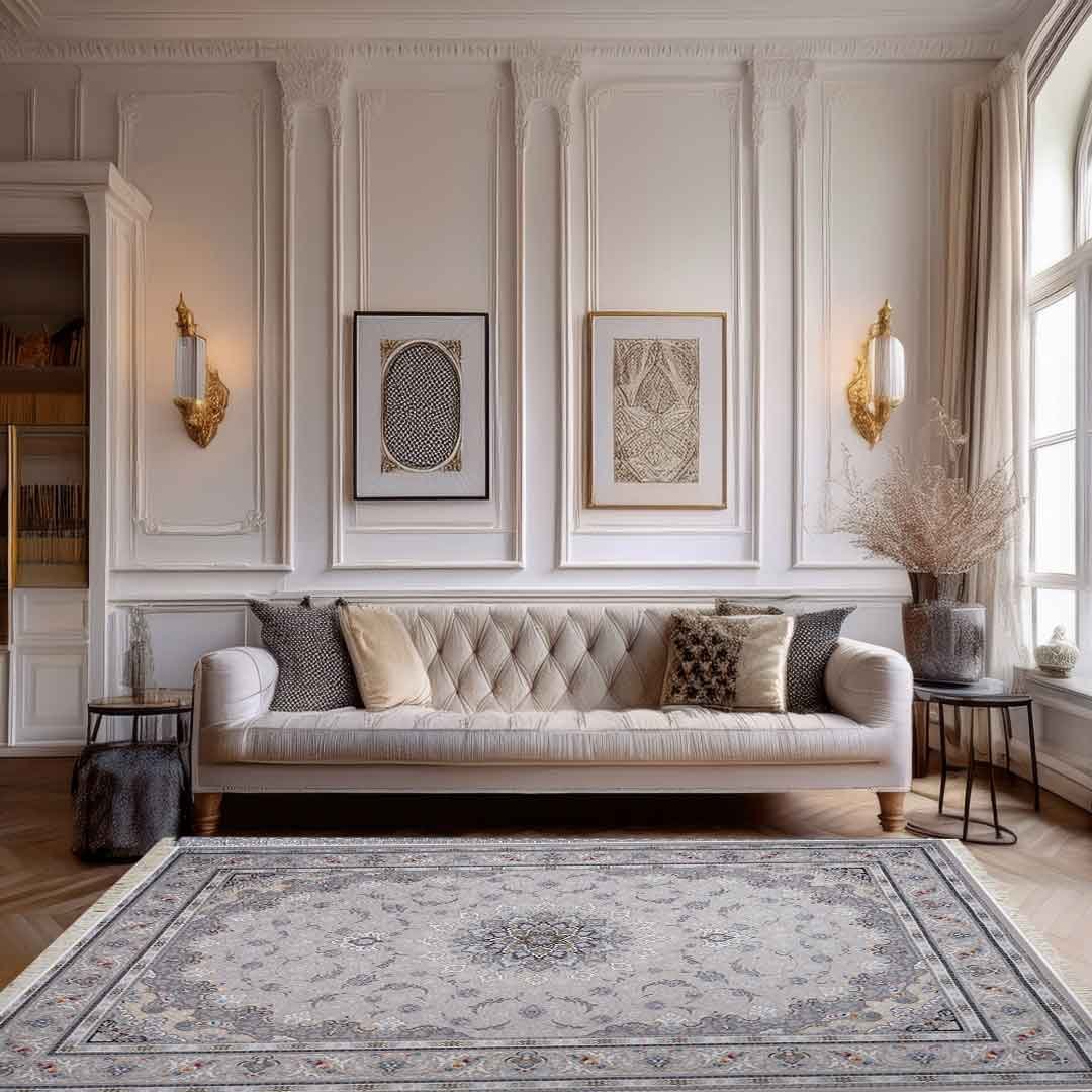 Emerald Mahan Cream Rug | E-161