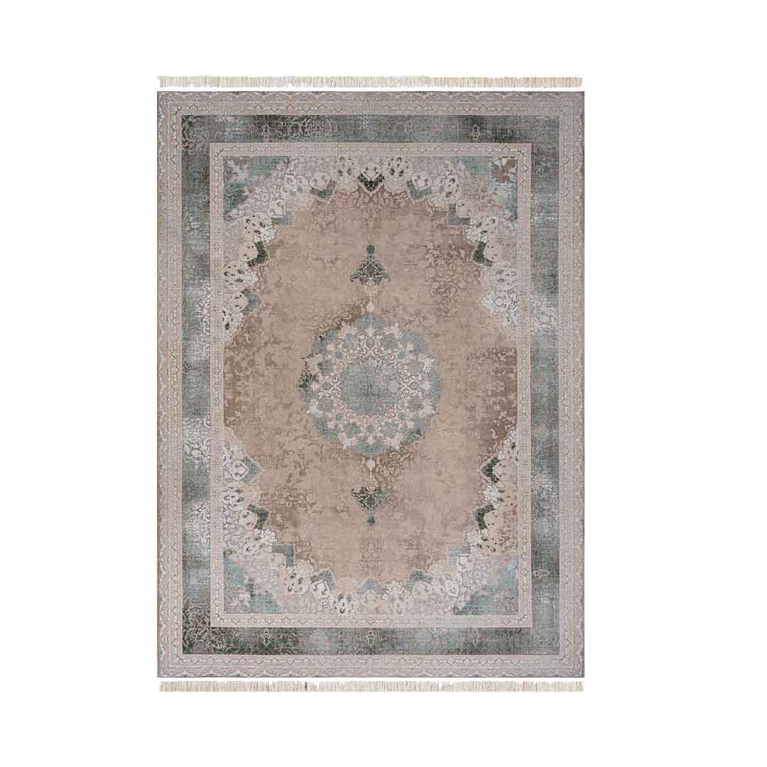 Emerald Terme Beige Green Rug | E-124