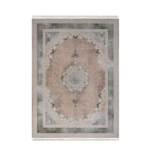 Emerald Terme Beige Green Rug | E-124