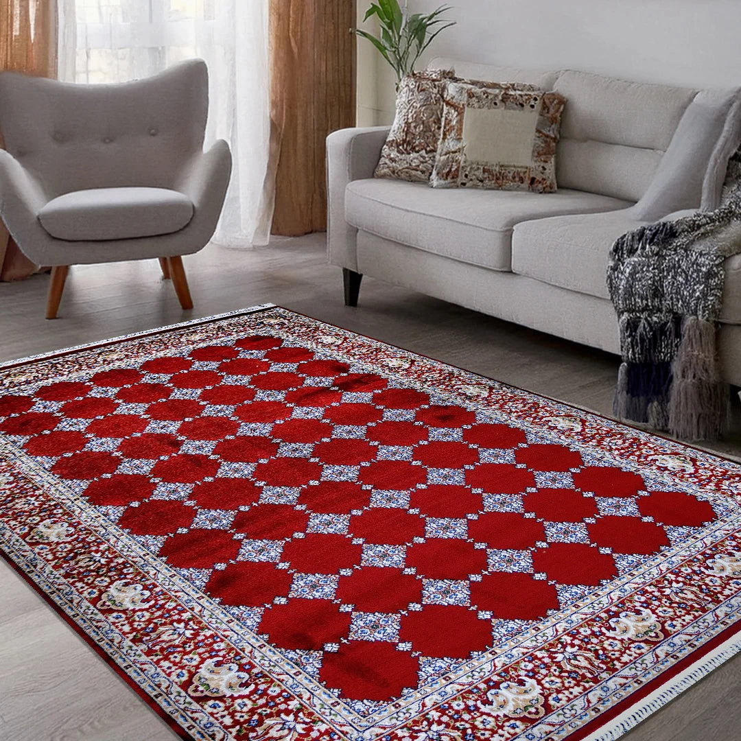 Bukhara Red Elegance Rug | A636A-E3333-RED/RED