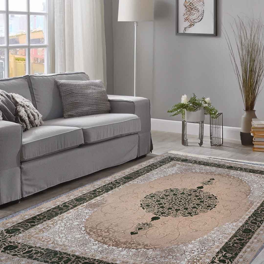 Emerald Abalon Beige Rug | E-123