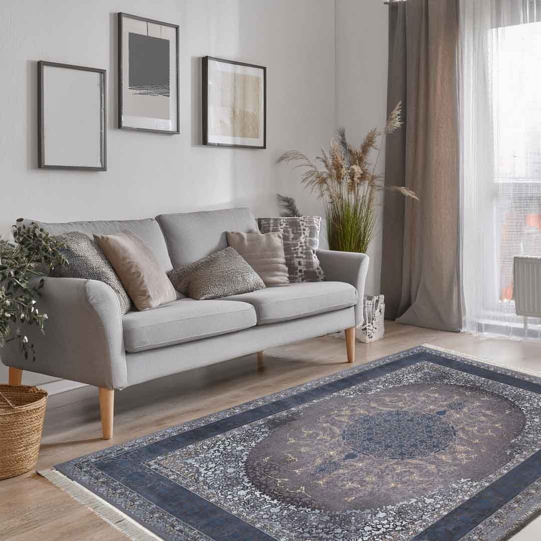 Emerald Abalon Blue Rug | E-123