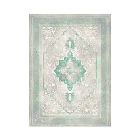 Emerald Hirad Beige Green Rug | E-125