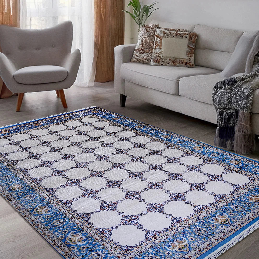 Bukhara Blue Beige Elegance Rug | A636B-E3318-BLUE/BEIGE