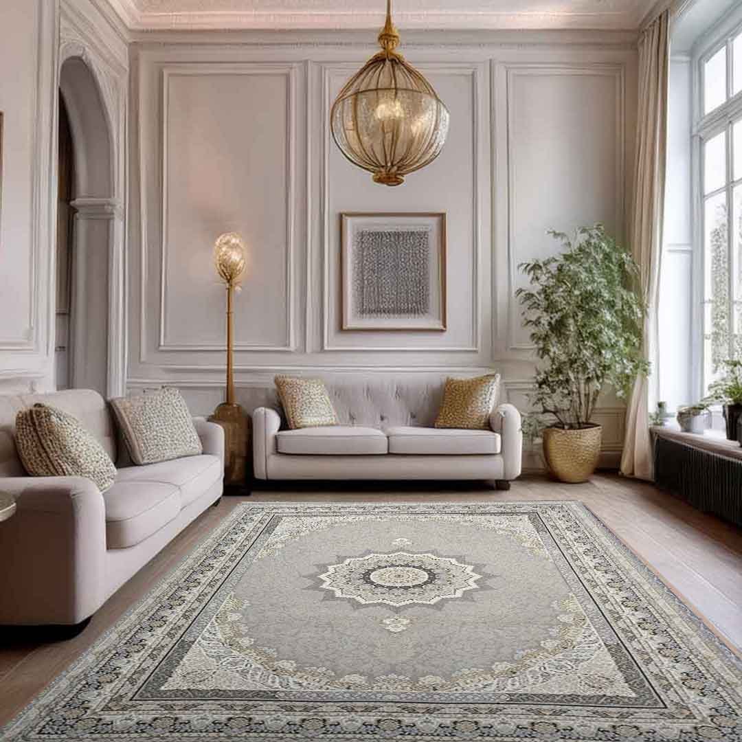 Emerald Delsa Light Grey Rug | E-128