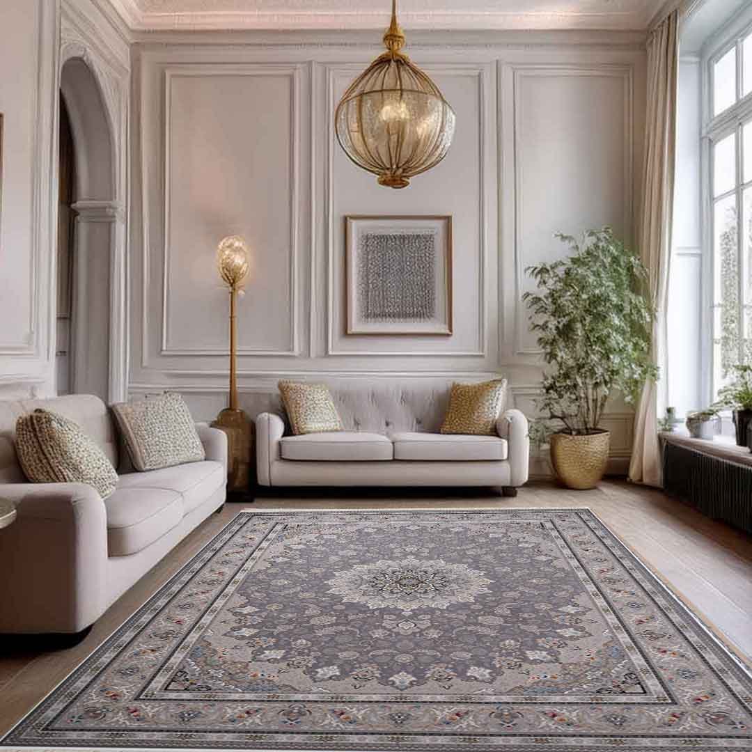 Emerald Mahan Light Grey Rug | E-161
