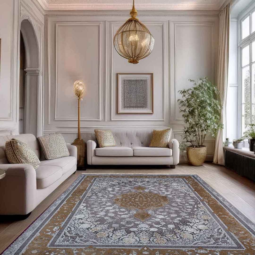 Emerald Maniya Gold Elegance Rug | E-122