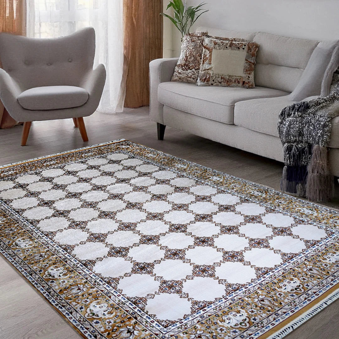 Bukhara Hardal Beige Elegance Rug | A636B-E3428-HARDAL/BEIGE