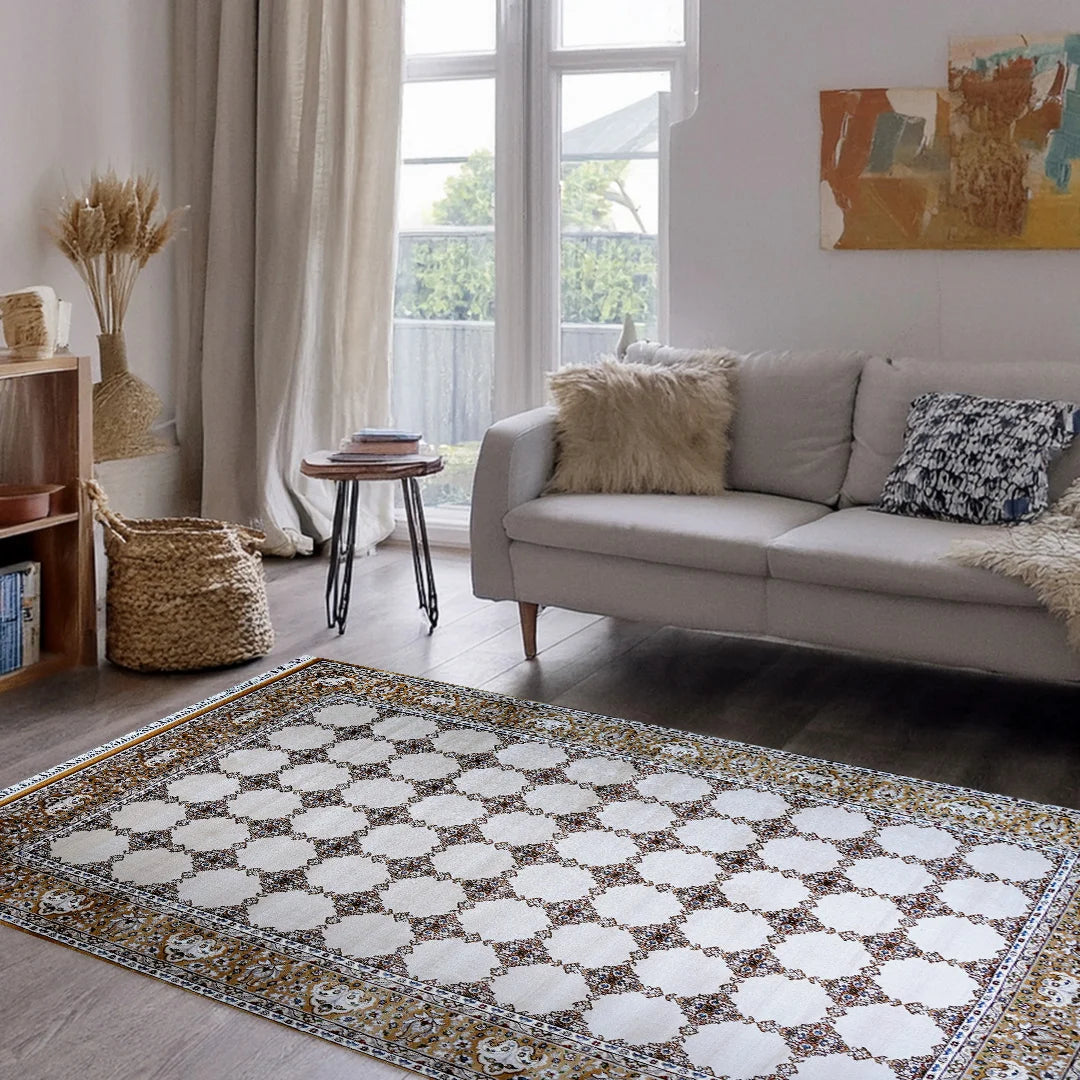 Bukhara Hardal Beige Elegance Rug | A636B-E3428-HARDAL/BEIGE