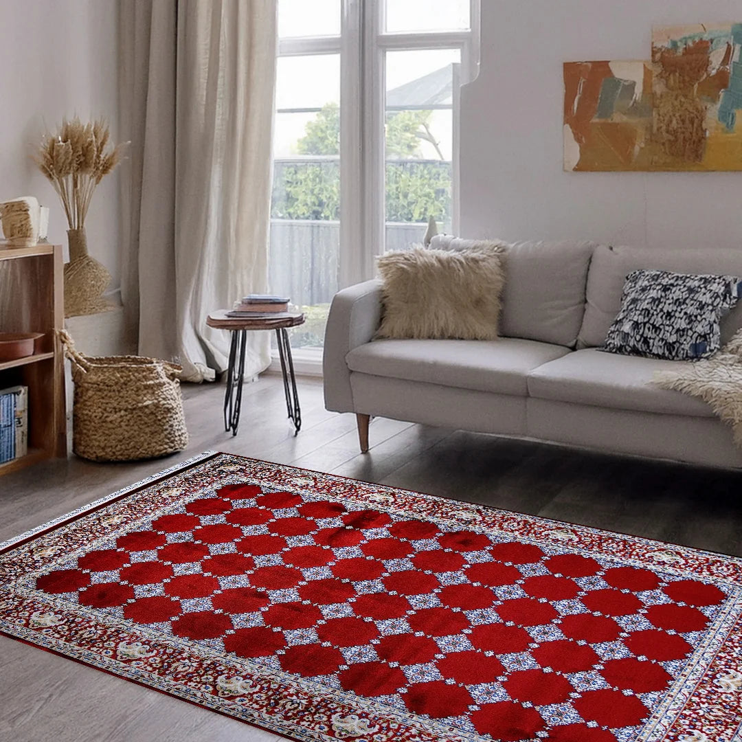 Bukhara Red Elegance Rug | A636A-E3333-RED/RED