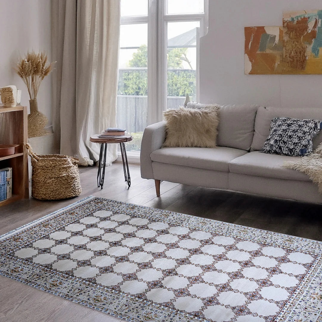 Bukhara Beige Elegance Rug | A636A-E3488-BEIGE/BEIGE