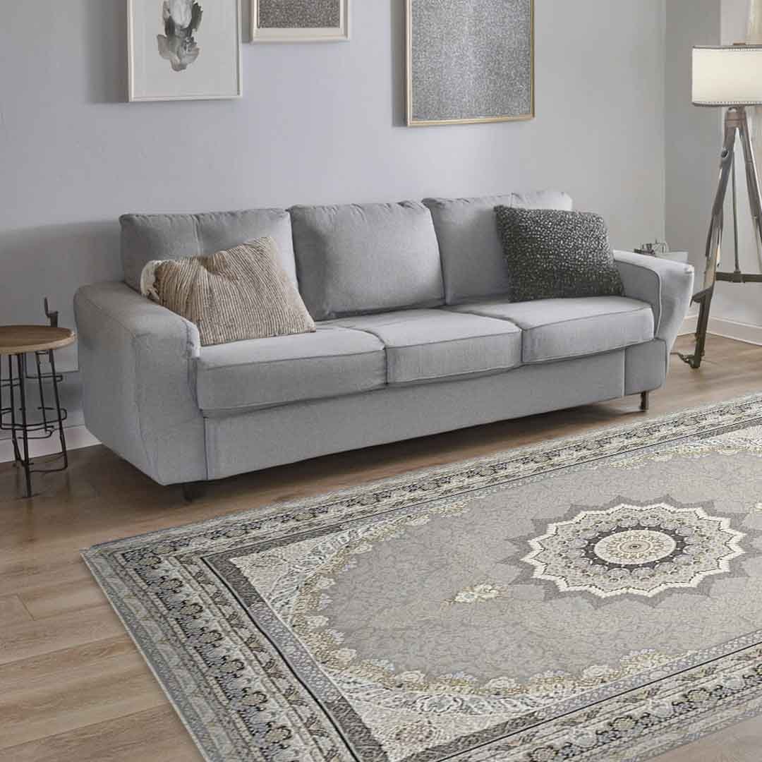 Emerald Delsa Light Grey Rug | E-128