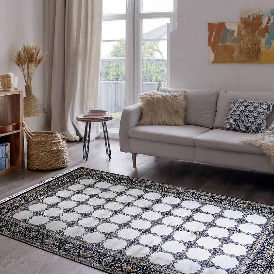 Bukhara Navy Beige Elegance Rug | A636B-E3368-NAVY/BEIGE