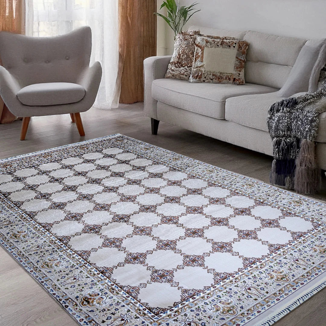 Bukhara Beige Elegance Rug | A636A-E3488-BEIGE/BEIGE