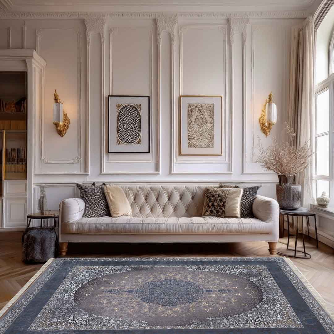 Emerald Abalon Blue Rug | E-123