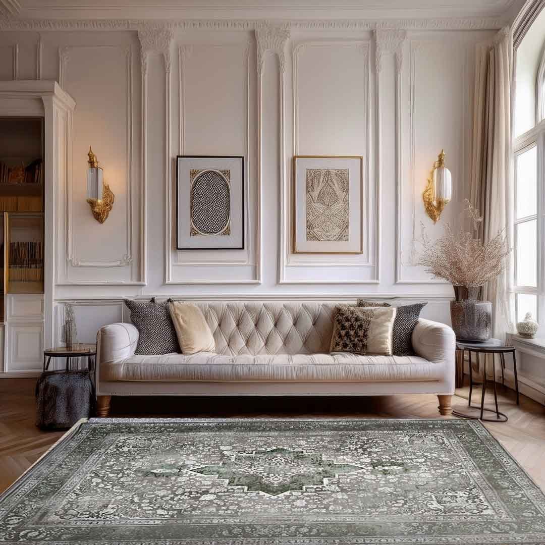 Emerald Hirad Green Rug | E-125