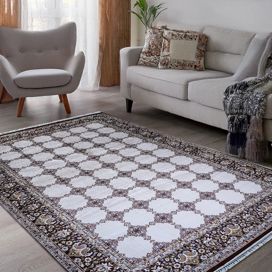 Bukhara Brown Beige Elegance Rug | A636B-E3468-BROWN/BEIGE