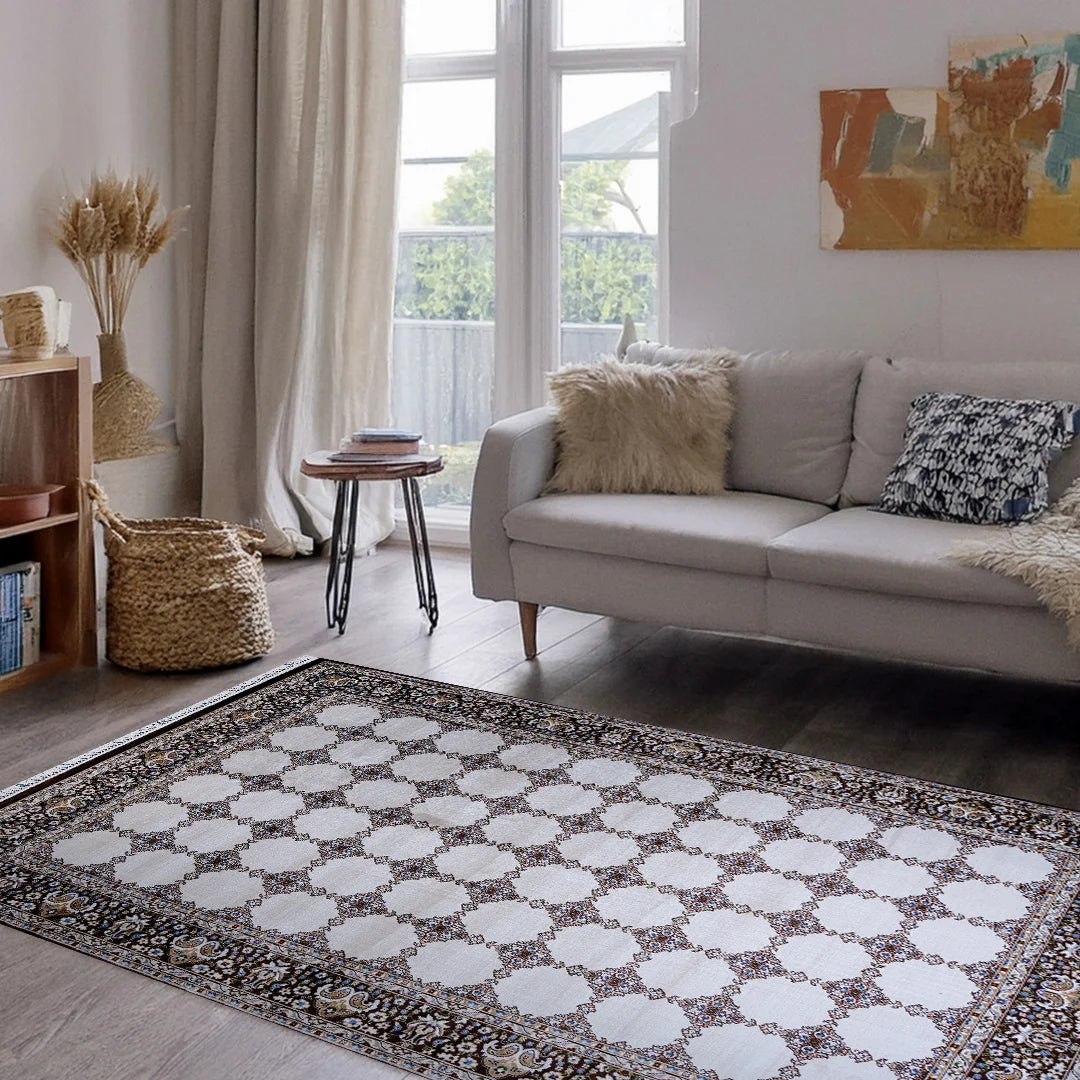 Bukhara Brown Beige Elegance Rug | A636B-E3468-BROWN/BEIGE