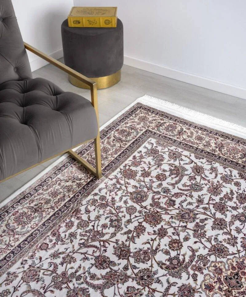 Minyatur White Cream Top Rug