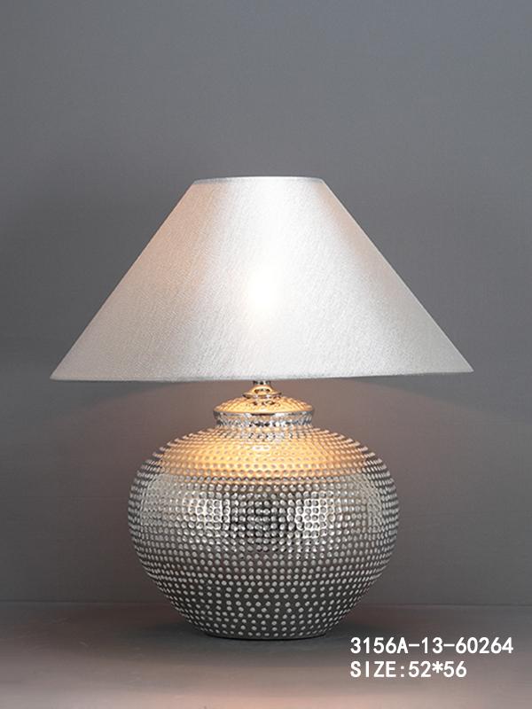 Nordic Silver Table Lamp - 52x56 cm