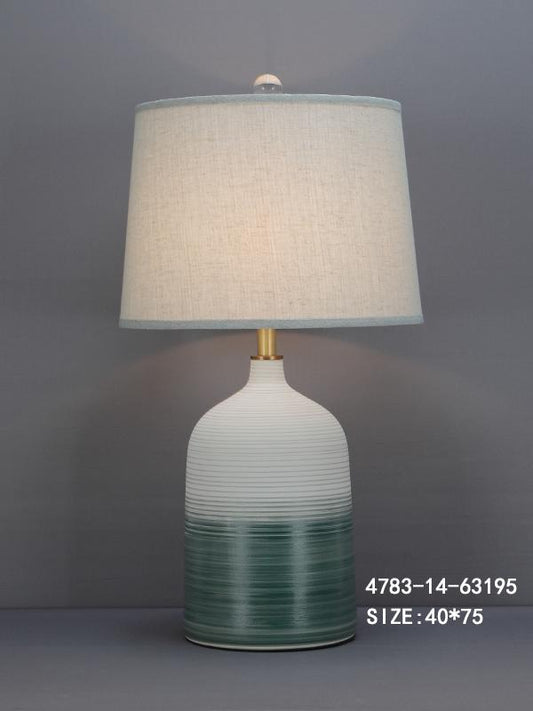 Nordic White & Green Table Lamp - 40x75 cm