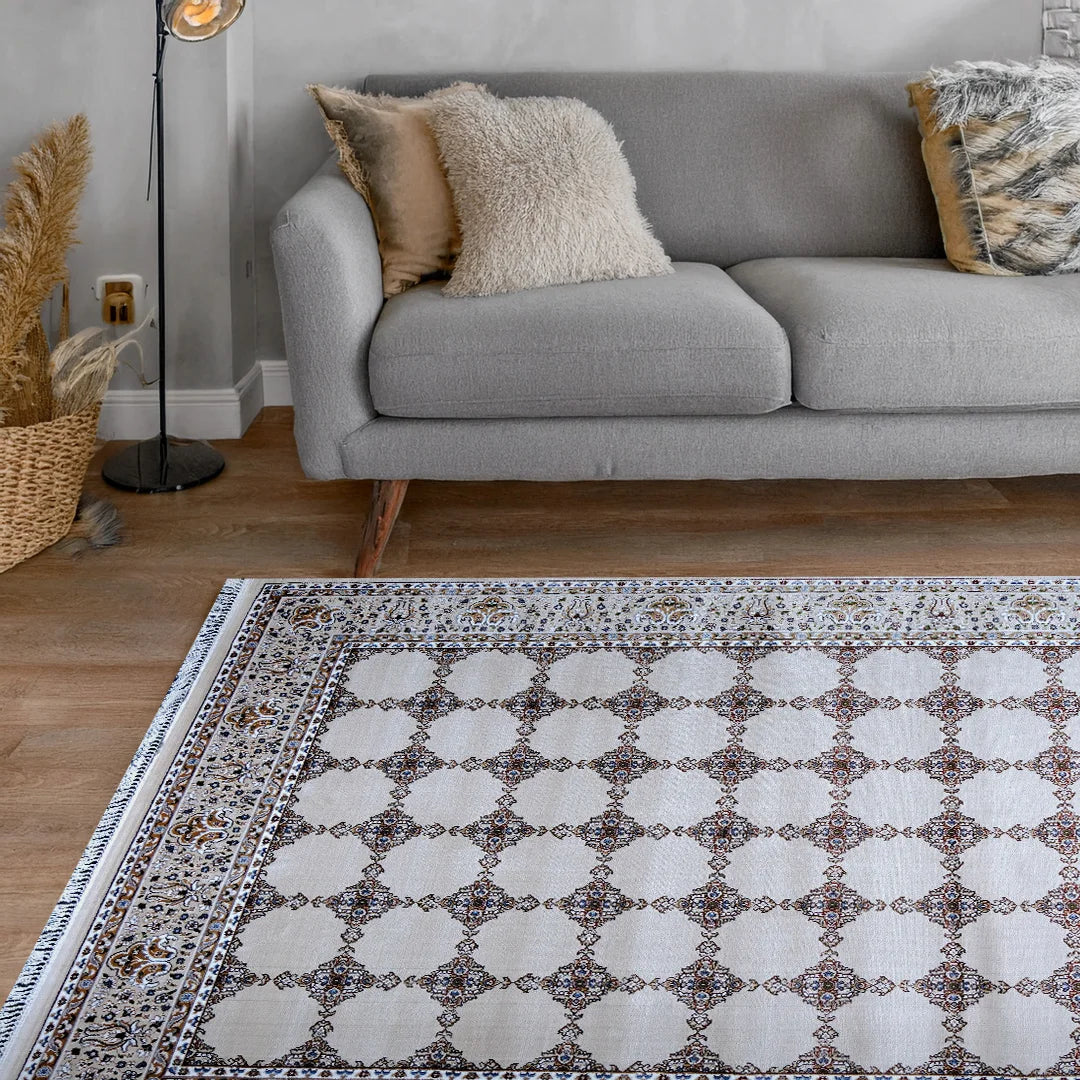 Bukhara Beige Elegance Rug | A636A-E3488-BEIGE/BEIGE