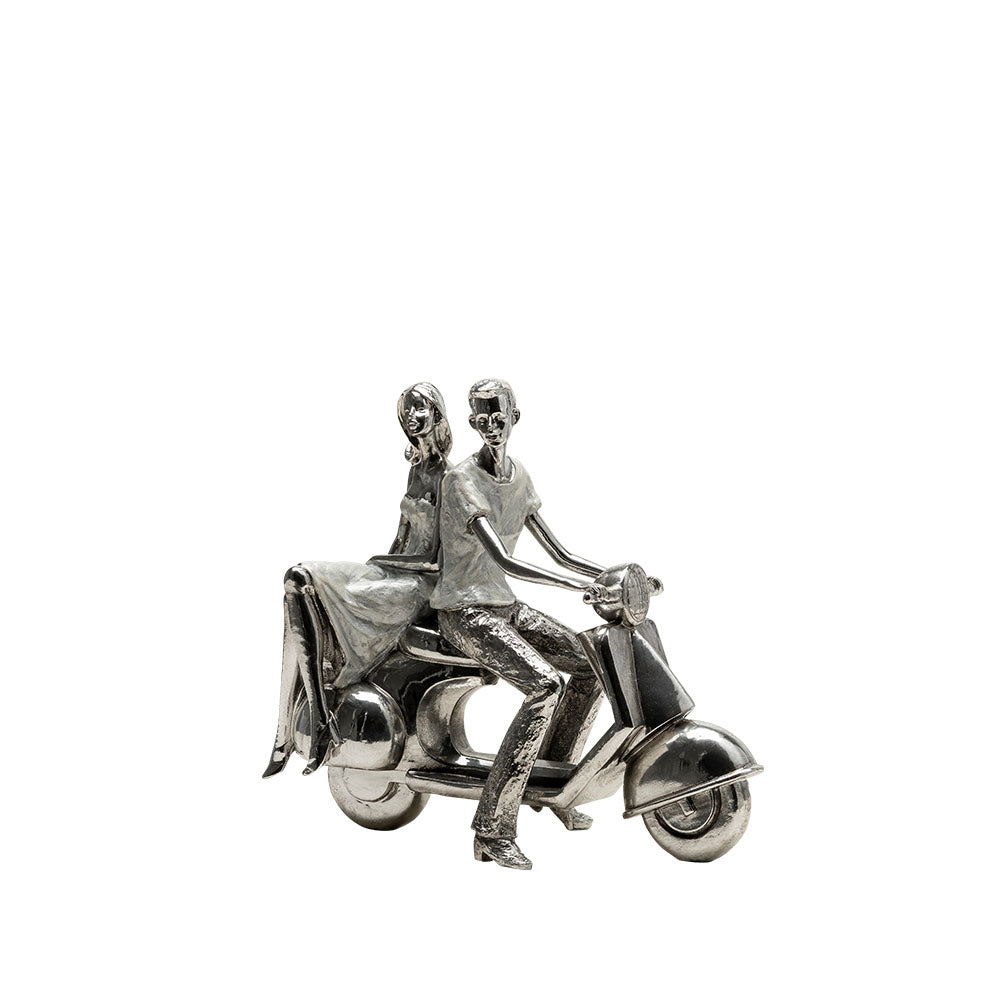 Couple on Motorbike Ornament