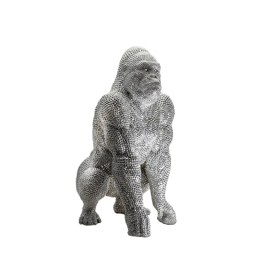 Silver Bejeweled Gorilla